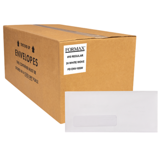 FD ENV10SW - Inserter Compatible #10 single-window envelopes, Case of 2,500